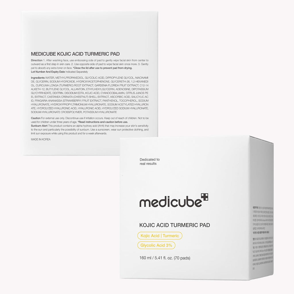 Kojic Turmeric Brightening Toner Pads